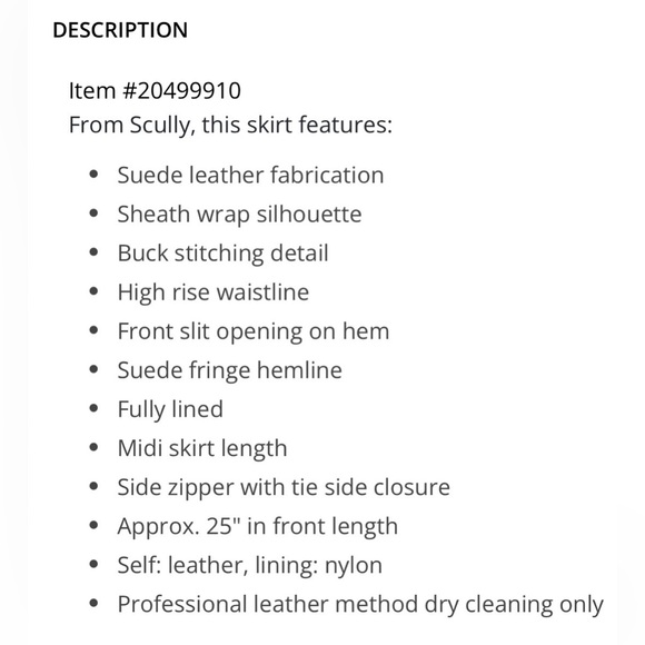 NWT SCULLY boho suede leather fringe midi wrap skirt in black size large - Picture 9 of 10